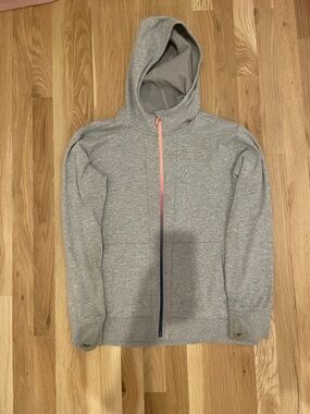 Athleta girl gray zip up XL
